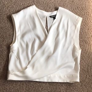 White Express Crop Top White Size S